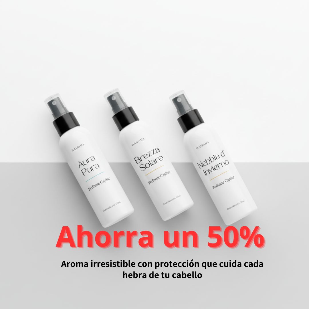 Kit 3 Perfumes Premium para cabello Hairsha