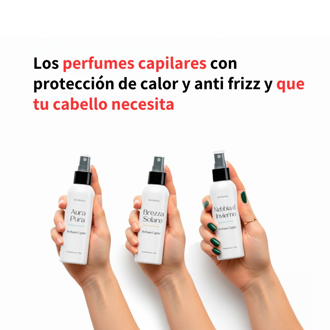 Kit 3 Perfumes Premium para cabello Hairsha
