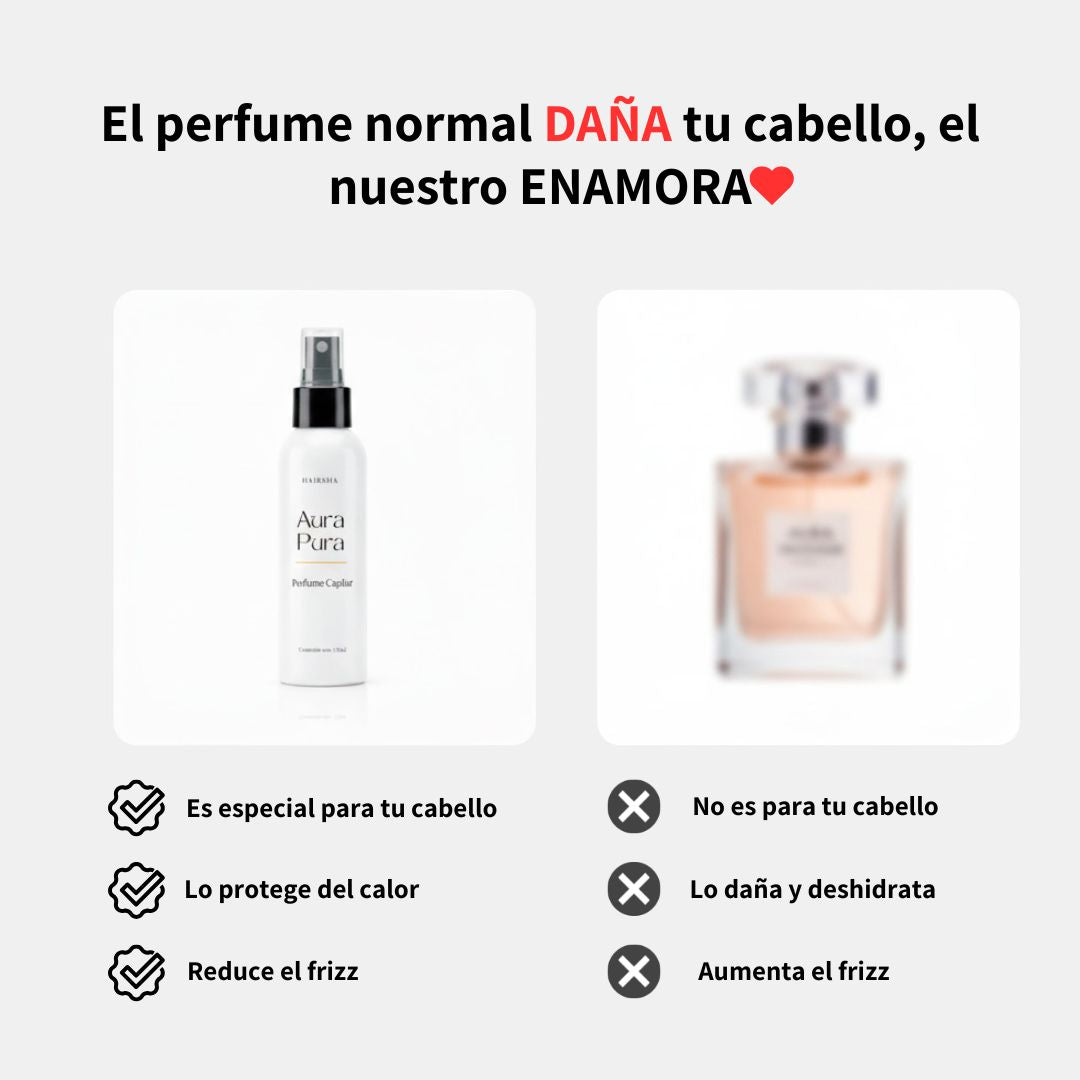 Kit 3 Perfumes Premium para cabello Hairsha