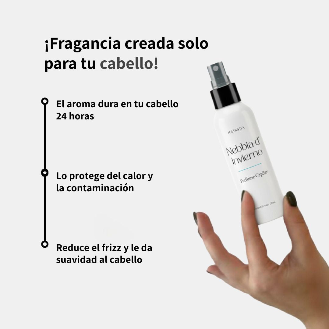 Kit 3 Perfumes Premium para cabello Hairsha