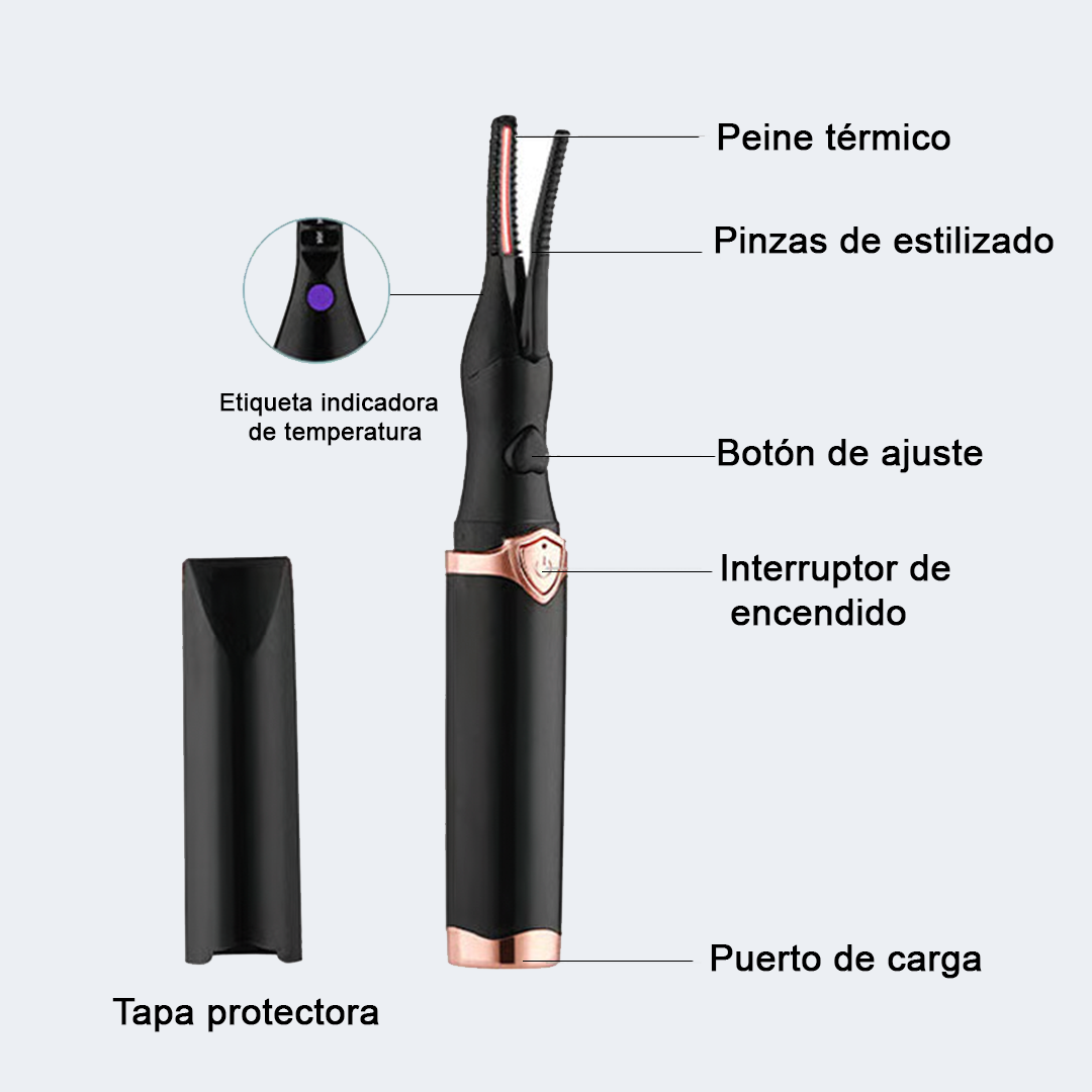 Rizador Enchinador de Pestañas Eléctrico