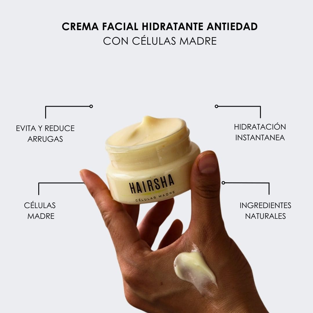 Crema Facial Hidratante Antiedad Células Madre 30 ML